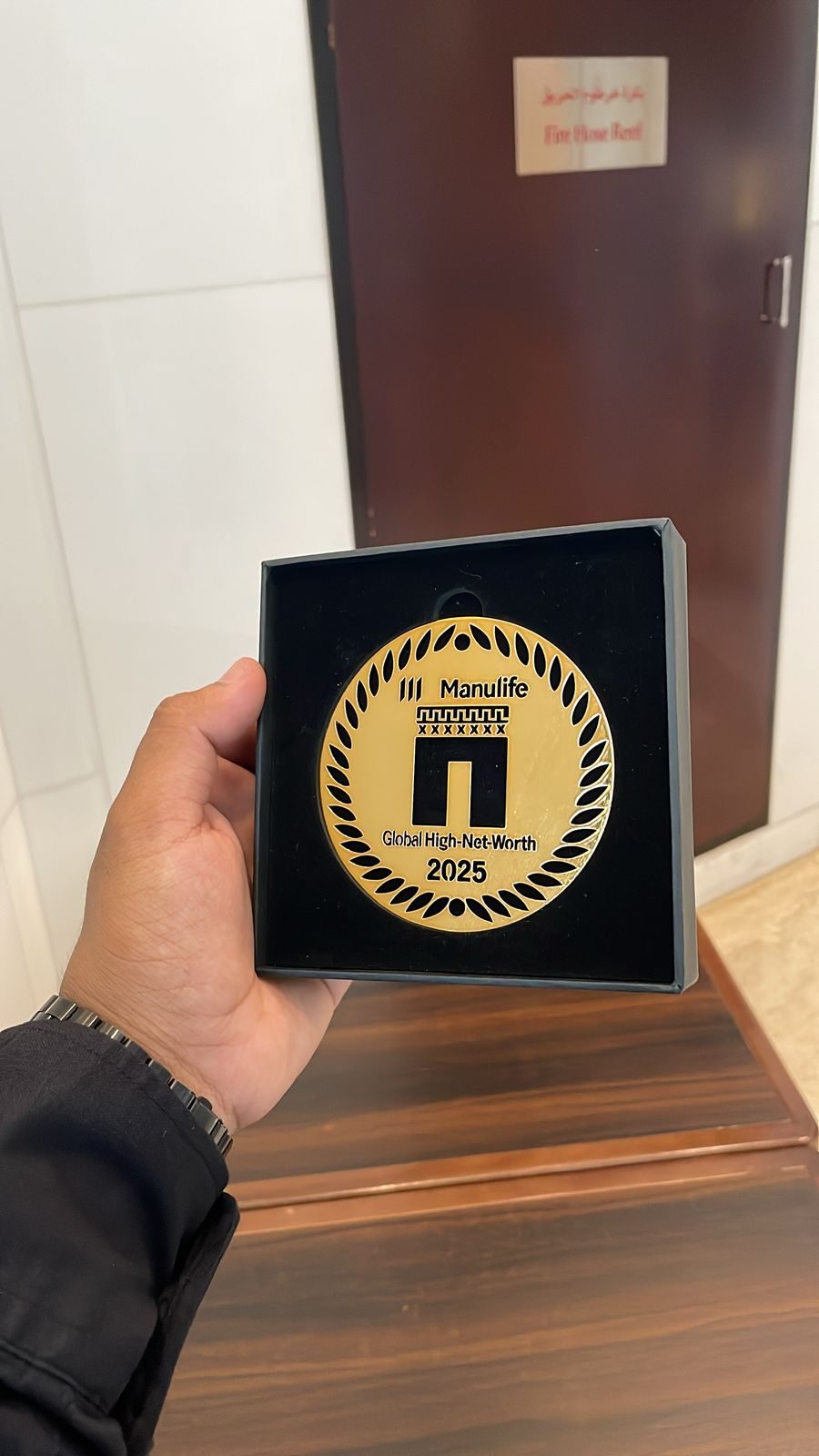 Stainless Steel Gold Coaster — Valley Advertising UAE