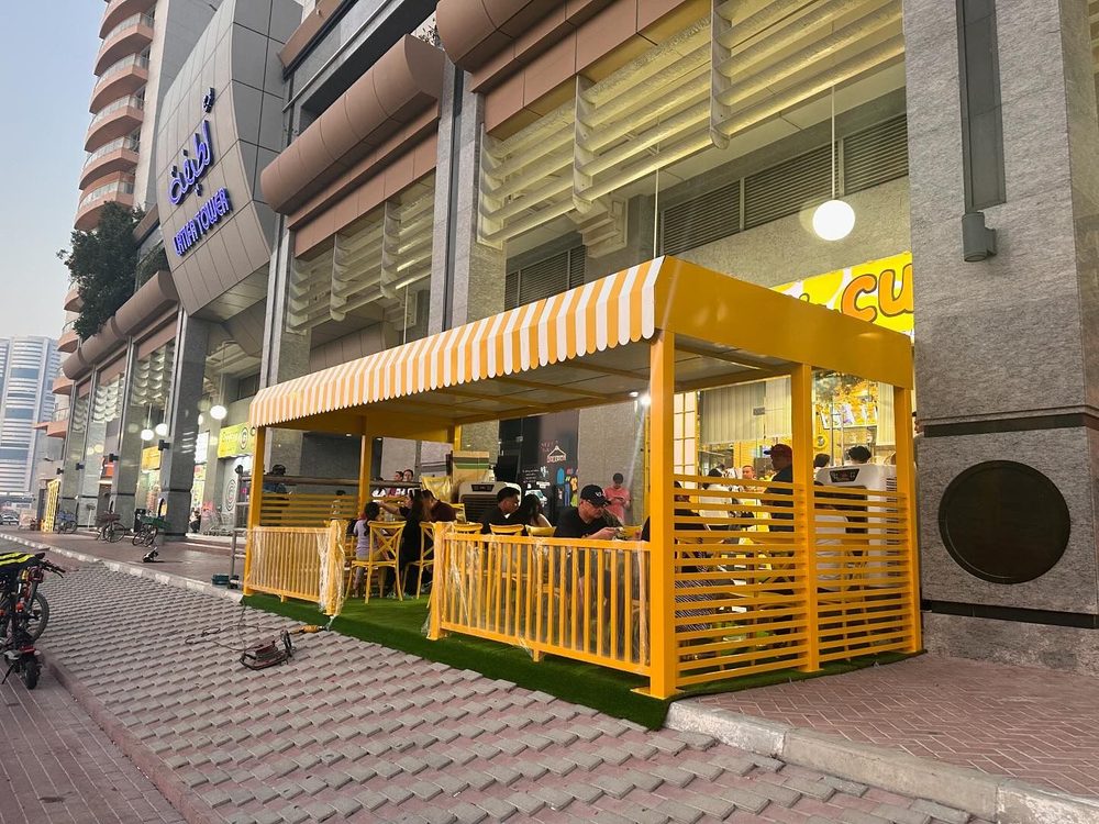 Cafe Outdoor Seating — Valley Advertising UAE