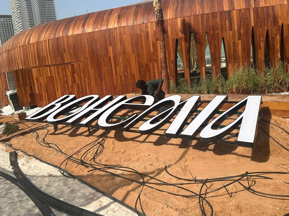 3D Channelium Signage — Valley Advertising UAE