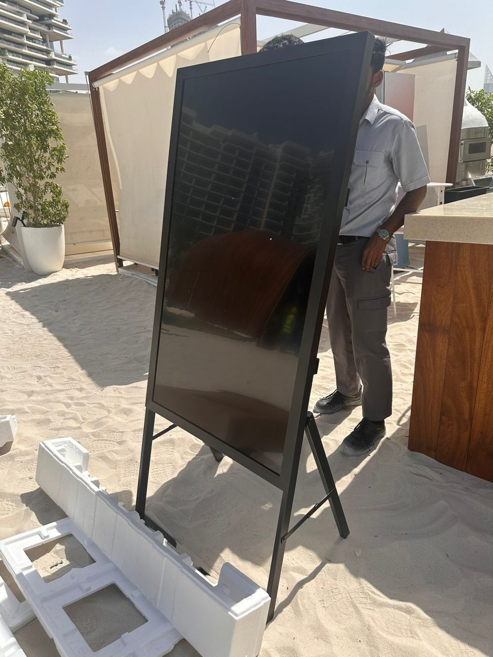 Outdoor TV Stand — Valley Advertising UAE
